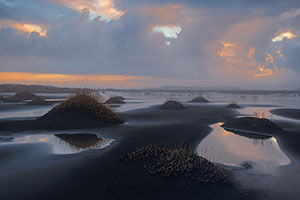 Dunas de arena negra. Höfn